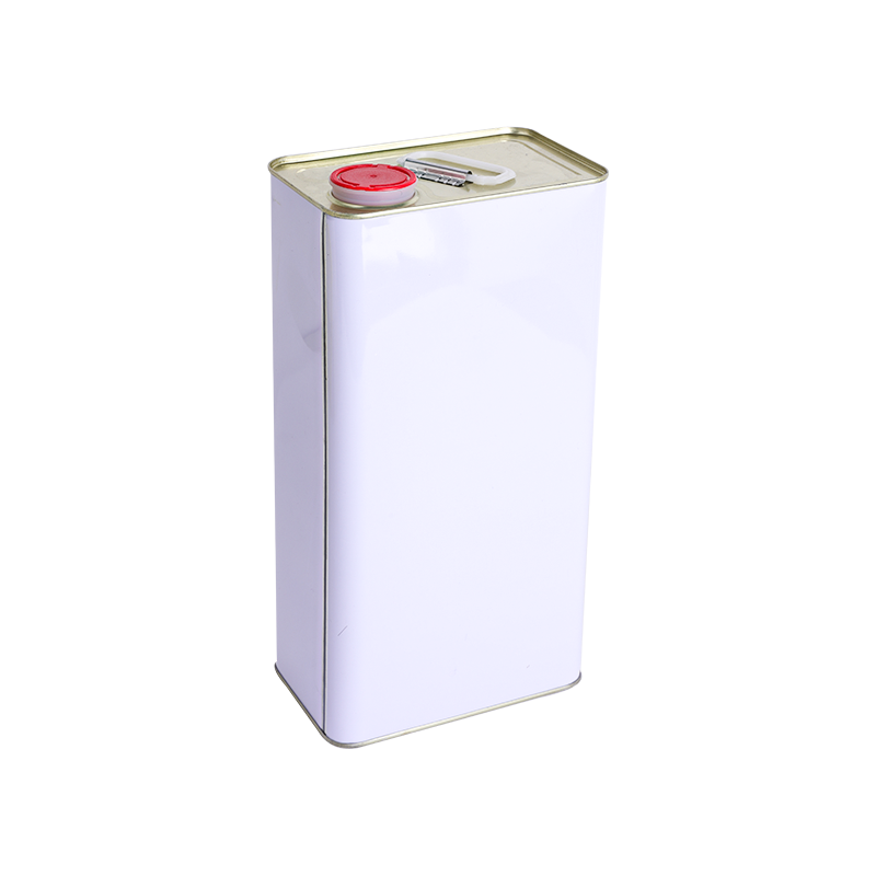 500ml-5L Tin Can With Plastic Lid Silver or White for Oil Packaging