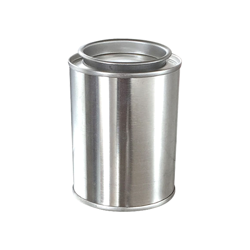 185ml Unlined Paint/Glue  Round Silver Tin Can