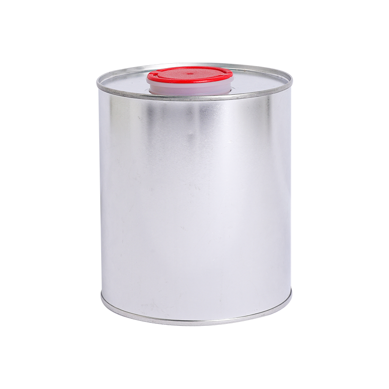 Round Tin Can For Lubricating Oil Packaging Provide Printing With Metal Or Plastic Handle
