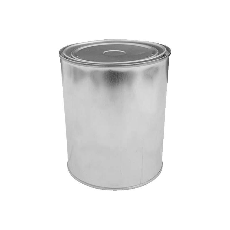 800ml  Unlined Paint/Glue Round Silver Tin Can