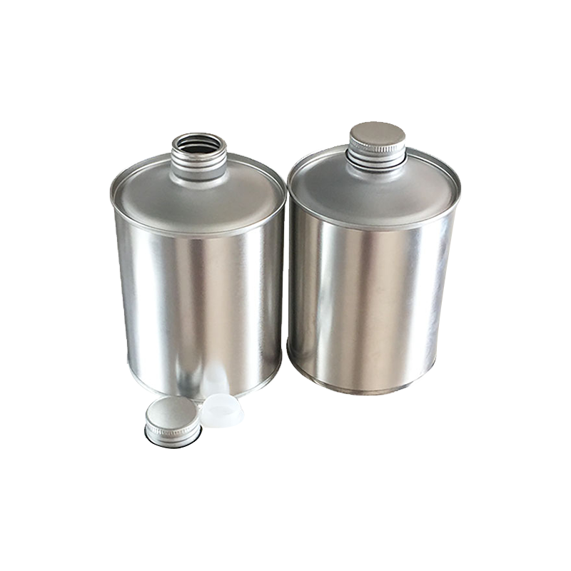 Screw Top Tin Can With Metal Lid For Cleaning Agent Packaging   